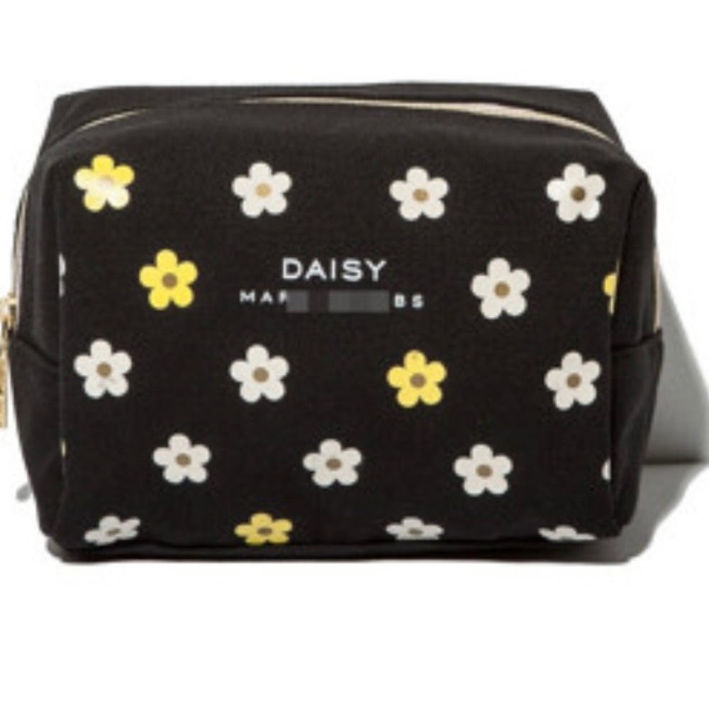 Marc Jacobs Black Daisy Cosmetic Bag